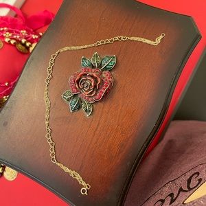 MIDAS 10K Anklet with hearts 10 inch